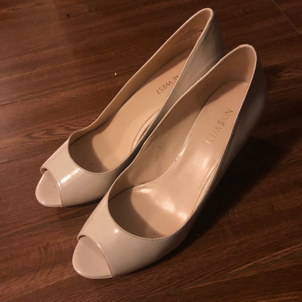 Nine West peep toe heels